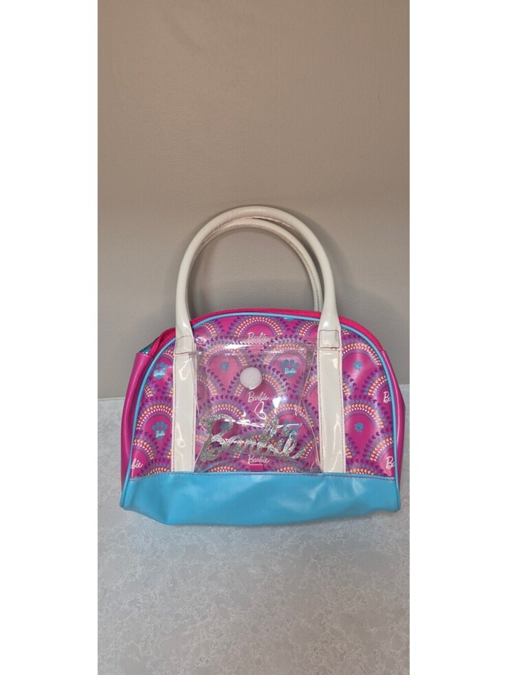 Barbie Kids Purse - Colourful Pink and Blue Handbag